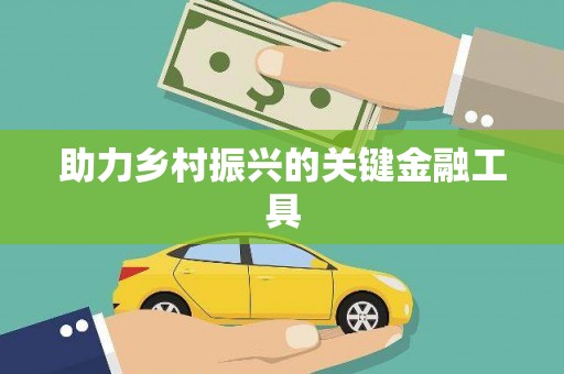 内蒙古助力乡村振兴的关键金融工具