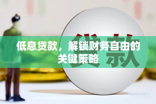 内蒙古低息贷款，解锁财务自由的关键策略