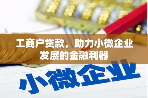 内蒙古工商户贷款，助力小微企业发展的金融利器