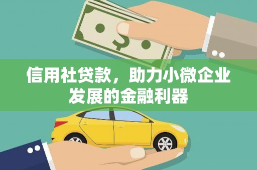 内蒙古信用社贷款，助力小微企业发展的金融利器
