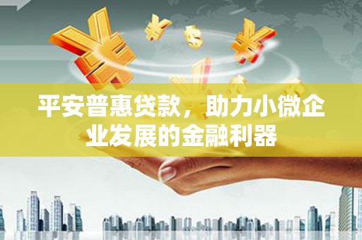 内蒙古平安普惠贷款，助力小微企业发展的金融利器